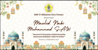 SMP IT Alkhairaat Kota Ternate Memperingati Maulid Nabi Shallallaahu alaihi wa sallam